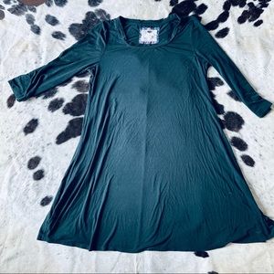 Cupio Green 3/4 sleeve Dress XL